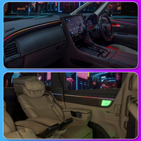 Lampe d'ambiance intérieure TMPRO pour voiture à conduite à droite, mise à niveau pour Toyota Alphard/Vellfire 40TH 2024-2025, avec commutation multicolore