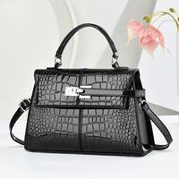 Sac à main en cuir de luxe pour femme, motif crocodile, élégant, sac bandoulière pour femme, pour les trajets quotidiens