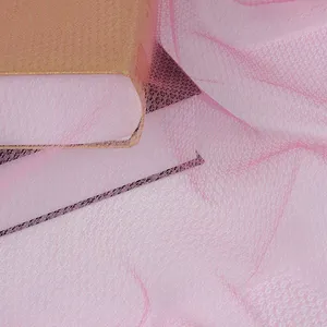 Toptan gelinlik Polyester tül Net triko çözgülü örme kumaş