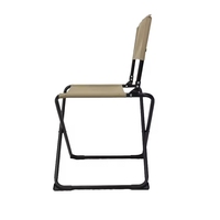 Chaises pliantes de plage de pique-nique portables en tube d'acier avec logo personnalisé pour meubles d'extérieur