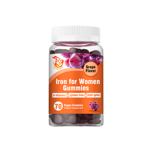 Gummies de fer pour femmes sous marque privée OEM avec vitamines et supplément de folate pour la santé globale et la promotion d'un système nerveux sain - Product Image 1