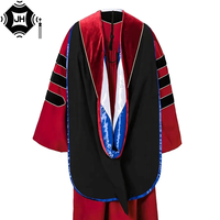Cape de graduation de luxe personnalisée, cagoule de doctorat, cagoule académique en velours de luxe pour la cérémonie de remise des diplômes universitaire et de doctorat