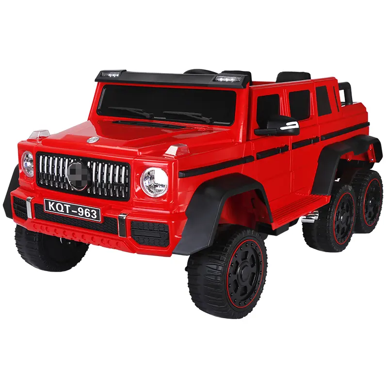Children's Six-Wheel Electric Remote Control Off-Road Vehicle Battery-Powered Plastic Toy Car for Adults and Kids