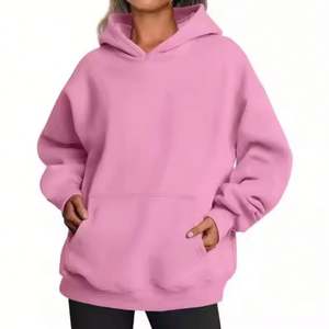 Sweat à capuche imprimé surdimensionné à épaules dénudées pour femme, pull à cordon pour femme - Product Image 2