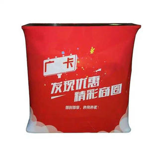 Meja Pameran Portabel Terlaris, Lipat, Dapat Disesuaikan, dengan Kain Tension untuk Display Counter Promosi Modern - Product Image 2
