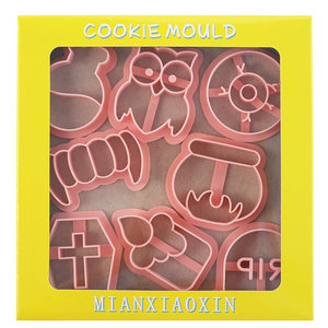 Stampi <span class=keywords><strong>per</strong></span> <span class=keywords><strong>Biscotti</strong></span> di <span class=keywords><strong>Halloween</strong></span>, Set da 8 Pezzi in Plastica Ecologica <span class=keywords><strong>per</strong></span> Fai-da-Te, Confezionati in Scatola di Cartone da Wonderfulife - Product Image 2