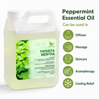Huile essentielle de Mentha Piperita biologique distillée à la vapeur pour l'aromathérapie, le massage et la fabrication de savon, vente en gros, USDA