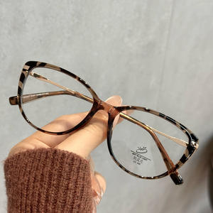 เฉียนไน แคทอายกรอบแว่นตาสำหรับผู้หญิง TR90 ป้องกันรังสียูวีป้องกันแสงสีฟ้ากรอบขนาดกลางรูปวงรีสไตล์เกาหลี - Product Image 3