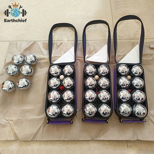 Jeu <span class=keywords><strong>de</strong></span> boules <span class=keywords><strong>de</strong></span> pétanque classique en métal argenté durable, portable, 6 boules, style français <span class=keywords><strong>Obut</strong></span> - Product Image 2