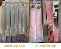 Extensions de Tresses Synthétiques Prétirées Personnalisables, Jumbo Faciles à Crocheter pour Cheveux à Tresser Synthétiques