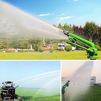 Cañón de Riego de Largo Alcance y Alta Presión Titans para Uso Agrícola, Alcance de 65m, Aspersor para Riego Agrícola de 1 Hectárea