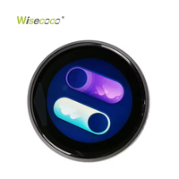 Wisecoco Pantalla TFT Redonda de 1.28 Pulgadas 240x240 con Perilla Giratoria UART TTL para Soluciones de Control de Purificadores de Aire