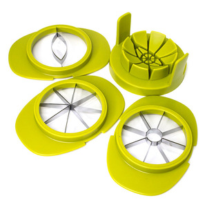 <span class=keywords><strong>Kit</strong></span> de coupe-fruits manuel 4-en-1 pour couper les légumes à usage intensif comprenant un découpeur de pommes pour les quartiers de tomates - Product Image 3