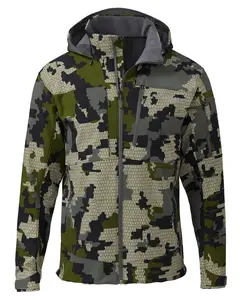 Veste légère personnalisée pour hommes Veste de pluie imperméable et respirante pour la pêche en camouflage Veste de chasse en plein air