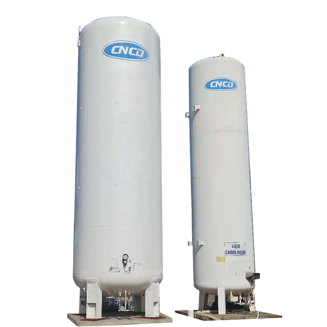 10M3 2.16Mpa Vertical Type Double Layer Adiabatic Liquid Co2 Tank For Drinking Field