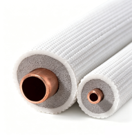 Kit de conduites en cuivre isolées en PE blanc pour système split de climatisation