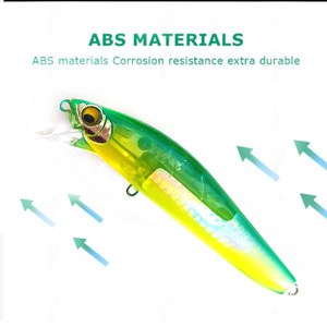 Leurre dur coulant Alpha OEM/ODM Flash Boost Minnow Arc Gravity Shift en plastique ABS avec yeux 3D pour la pêche au bar - Product Image 4