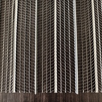 Latte de nervure 3.4-96 "X 27", latte de nervure en acier pour le plâtre dans les murs et les plafonds