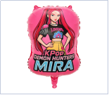 Venta al por Mayor de los Nuevos Globos de KPOP Demon Hunters, Mira Bruja Rosa, Zoey Bruja Morada, Rumie, Regalos de Cumpleaños para Niños - Product Image 3