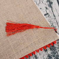Pochette en toile personnalisée, lot de 50, simple pour cosmétiques, vente en gros