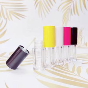 <span class=keywords><strong>Tubes</strong></span> carrés vide à Logo personnalisé, conteneur rond transparent pour rouge à lèvres, jaune, violet, pièces, emballage de rouge à lèvres - Product Image 3