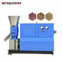 Machine à granulés d'aliments pour animaux industrielle semi-automatique, 1 à 3 tonnes par heure, ligne complète de traitement des aliments pour animaux, usine de fabrication de granulés