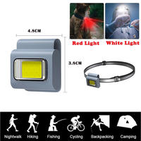 Lampe de sécurité LED rechargeable avec aimant, angle de faisceau de 120° pour mini-lampes de course et de chaussures - Idéale pour les coureurs