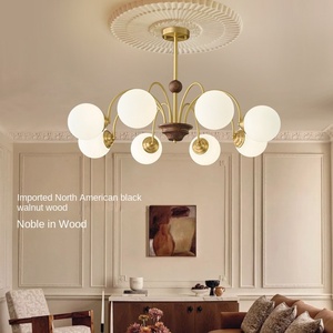 โคมไฟระย้าสไตล์ฝรั่งเศสโคมไฟเหล็กสไตล์นอร์ดิกสไตล์โมเดิร์นโคมไฟห้องนอน - Product Image 2