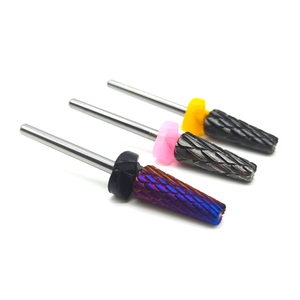6.0mm Tapered Barrel Cross R Cut Carbide Nail <b>Drill</b> <b>Bit</b> 3/32 Inch Safety Rotary Burr Custom Logo - Product Image 3