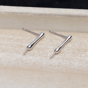 Base para Pendientes de Plata S925, Estilo Vintage, con Gancho, para Perlas, Diseño de Palacio, Moderno, 1217, Semi-Acabado, para Joyería - Product Image 4