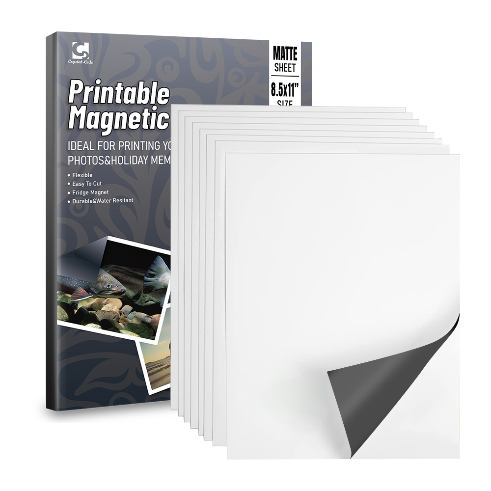 Printing Paper Printable Magnetic Sheets 8.5x11 Inches - 24-Pack Matte Magnet Paper For Inkjet Printers, DIY Crafts, Fridge Photos Magnetic Paper - View #7