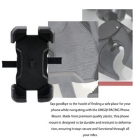 LINGQI Support rotatif pour moto 360 Support de téléphone portable antidérapant pour vélo Support de téléphone pour quad vélos électriques