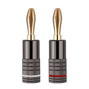 4MM gold plated banana plugs for speakers banana connectors for speaker wire