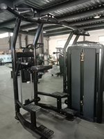 Station d'entraînement commerciale de traction et de traction, machine à tremper assistée avec système de compteur de poids pour la musculation du haut du corps
