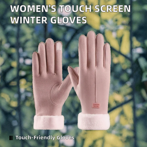 Guantes de Invierno para Mujer, de Gamuza, Duraderos y Ecológicos, hasta la Muñeca, para Ir de Compras y Uso Diario - Product Image 2