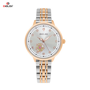 Nouvelle montre pour femme en camélia tendance - Montre à quartz élégante minimaliste de luxe, étanche, polyvalente, avec bracelet en cuir - Product Image 2