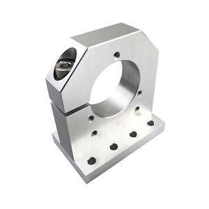 อะไหล่อุปกรณ์อัตโนมัติ บล็อกหน้าแปลนอะลูมิเนียมอัลลอยด์ ผลิตด้วยเครื่อง CNC สีน้ำเงินดำเคลือบอะโนไดซ์ - Product Image 3