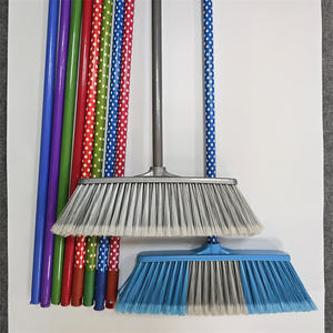 Brosse à plancher 2 en 1 Brosse à balai à long manche amovible Brosse à balai magique à poils raides Brosse à plancher - Product Image 1