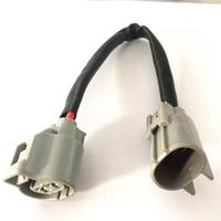 2 Pin Slot Atas Betina Injektor Bahan Bakar Otomotif Konektor Pigtail 6189-0060 untuk Toyota dengan Kawat Pigtail Mobil