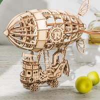 Robotime Rolife Jouets éducatifs TG407 Kit de modèle de dirigeable DIY Craft 3D Puzzles en bois pour adultes