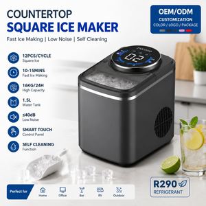 Portable <b>Countertop</b> Square <b>Ice</b> <b>Maker</b> Machine 16KG/24H Self Cleaning <b>Ice</b> Cube <b>Maker</b> with 1.5L Water Tank - Product Image 6
