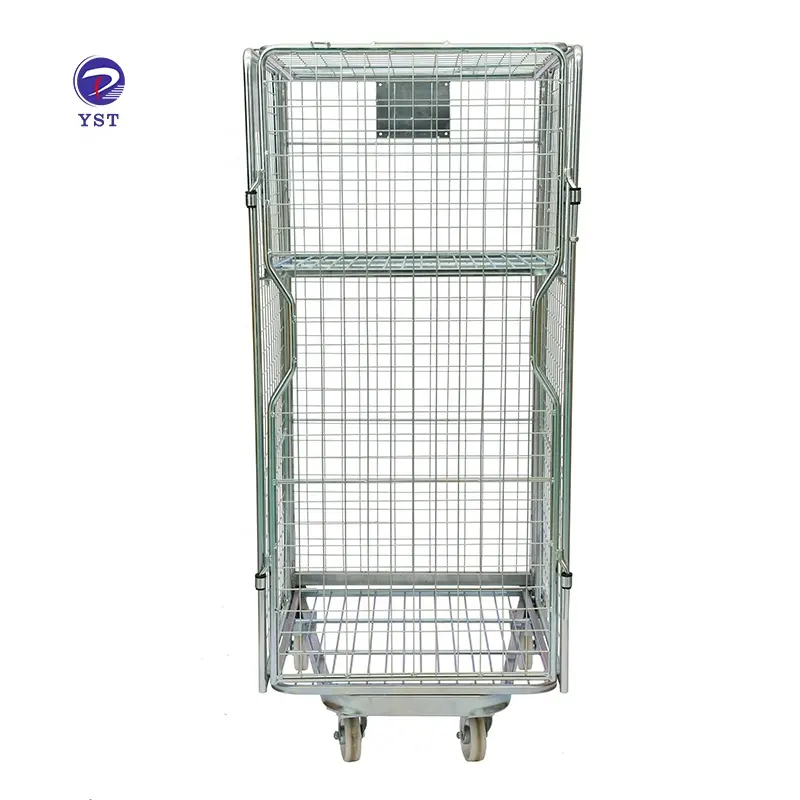 Cost-effective China warehouse transportation rolling metal storage cage container