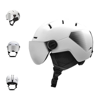 Casque de ski personnalisé avec lunettes, certifié CE EN1077, résistant aux chocs, pour les sports d'hiver