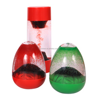 Ornements Éruption Volcanique, Jouet Éducatif Anti-Stress, Minuteur Sablier à Gouttes d'Huile Suspendues, Mouvement Liquide à Bulles pour TDAH et Autisme