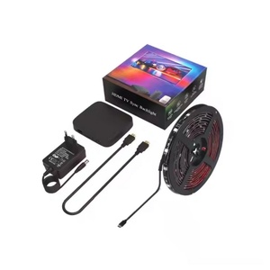 3.8 Meters Immersion TV Backlight Sync Box RGBIC Smart LED Strip Sync with Music and Voice App Control for 55-65 Inches TV - Product Image 6