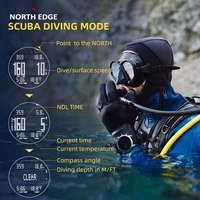 Montre connectée pour homme NORTH Edge APACHE, étanche 50 m, avec horloge, boussole, altimètre, baromètre, podomètre, montre connectée numérique pour la course à pied