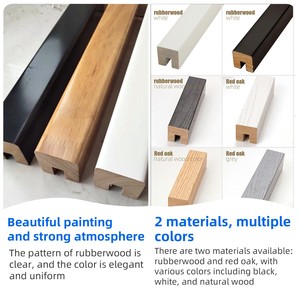 Corrimano <span class=keywords><strong>per</strong></span> Scale in <span class=keywords><strong>Legno</strong></span> Massello Premium, <span class=keywords><strong>Ringhiere</strong></span> Semplici in <span class=keywords><strong>Legno</strong></span> di Gomma <span class=keywords><strong>per</strong></span> Scale - Product Image 2