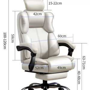 Chaise de <span class=keywords><strong>bureau</strong></span> de direction à dossier haut en cuir microfibre technique avec appui-tête réglable, siège pivotant à hauteur réglable - Product Image 6