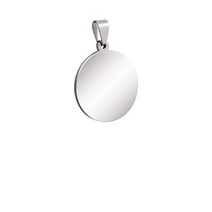 Ciondolo in Lega di Titanio e Acciaio, Diametro 30mm, Componenti per Creazione Gioielli - per Catene e Cabochon in Vetro 25mm, Disponibile da 6mm a 30mm - Product Image 1