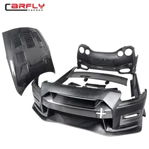 Carbono mix frp nismo estilo peças do corpo para gtr bodykit r35